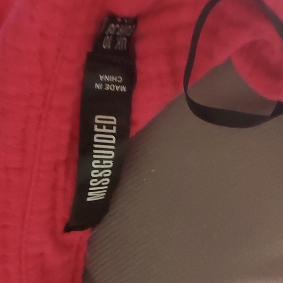 MISSGUIDED Hot Pink Crushed Cotton Buttoned Down Long Shirt Duster - Picture 7 of 7